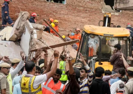 "Delhi PG Tragedy Aftermath: MCD Begins Demolition Drive in Satya Niketan; Seals 7 Illegal Structures"